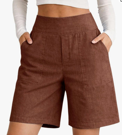 Womens Loose-fitting Breathable Straight-leg Lounge Pants