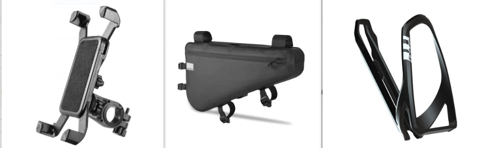 Wax Feel Polyester Bicycle Frame Bag For Long-distance Cycling