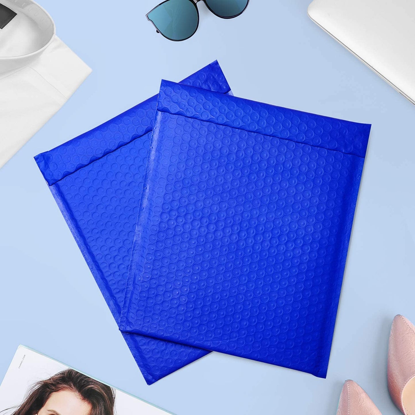 10.5x16 Bubble Mailer #5 | Usable Size 10.5x15" | Royal Blue