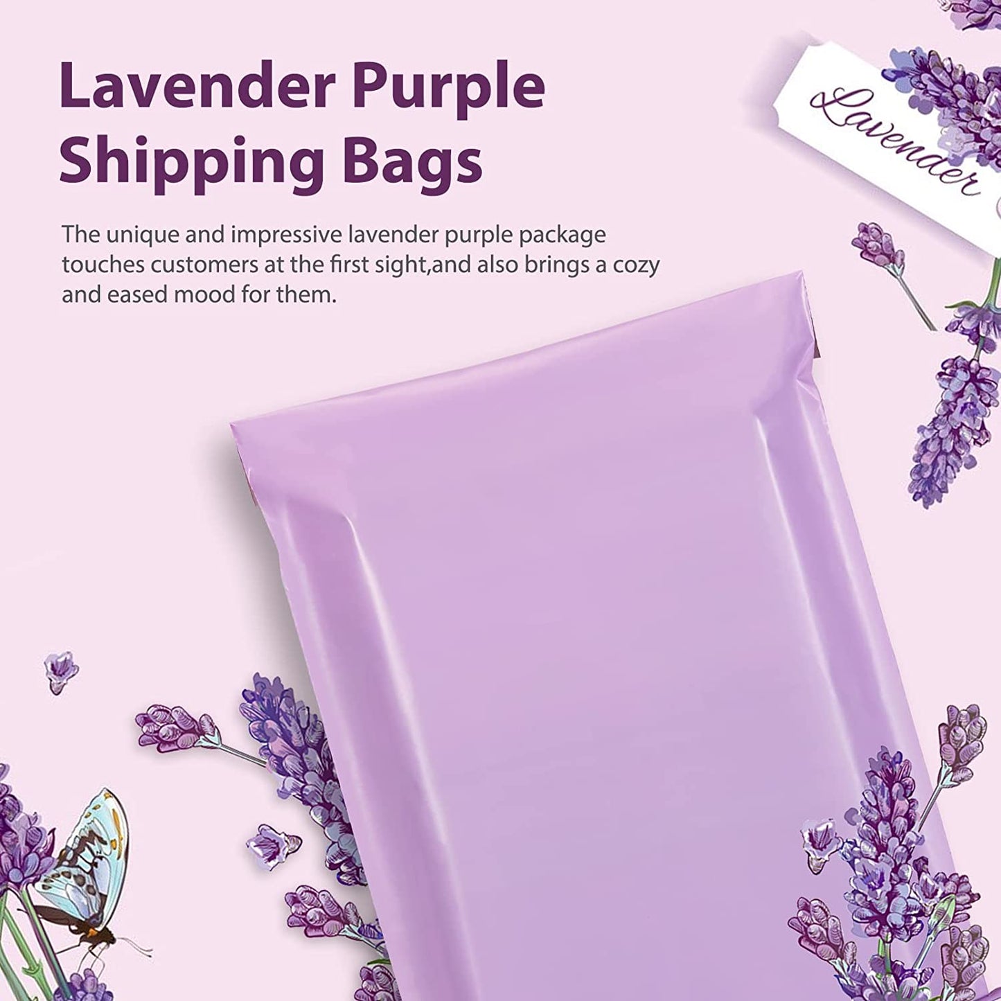10x13 Poly Mailer Envelope Shipping Bags | Light Purple