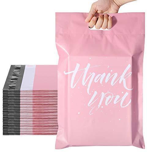 12x15.5 Poly Mailer Self-Sealing Envelope Shipping Bags with Handle | 500 Pack Wholesale