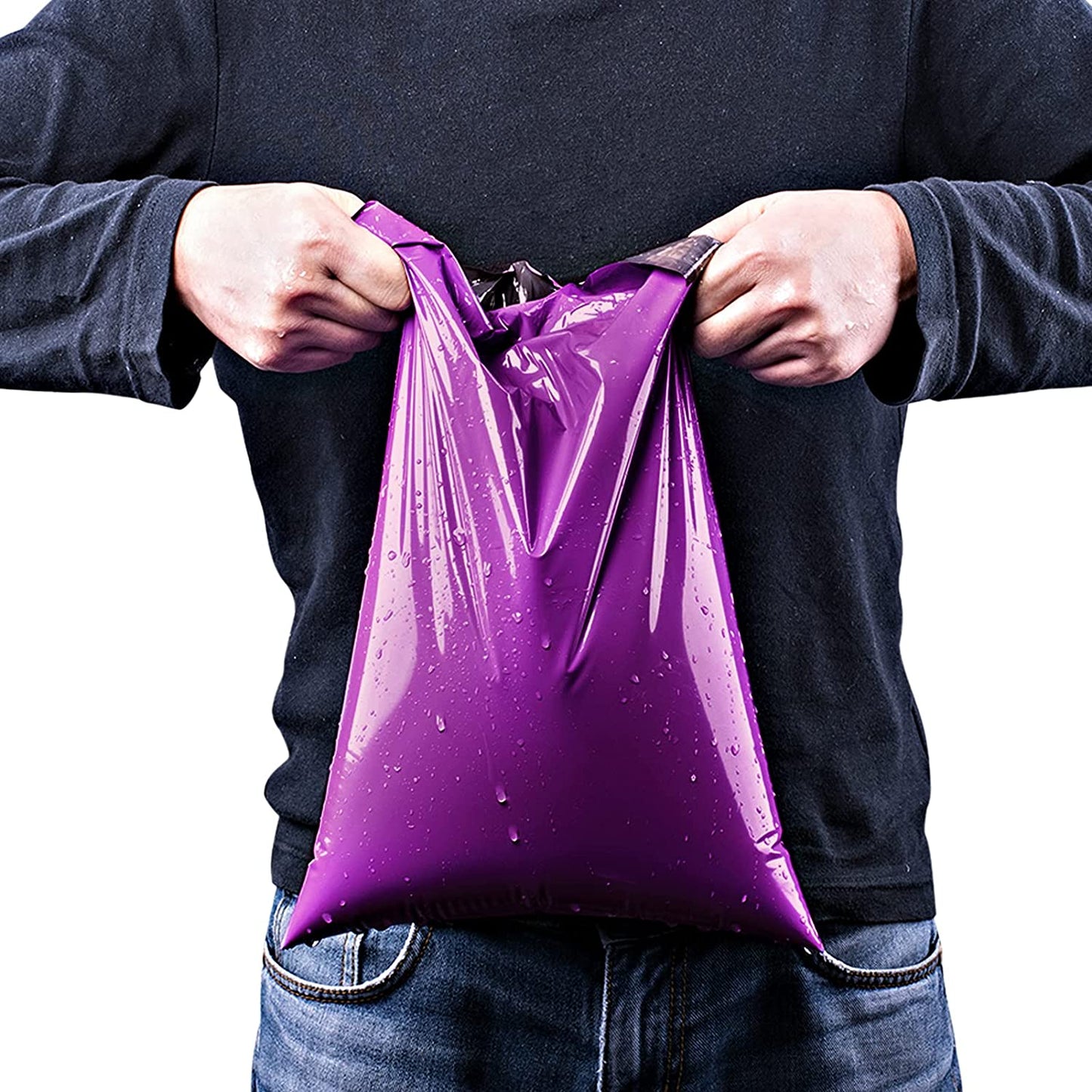 12x15.5 Poly Mailer Envelope Shipping Bags | Purple