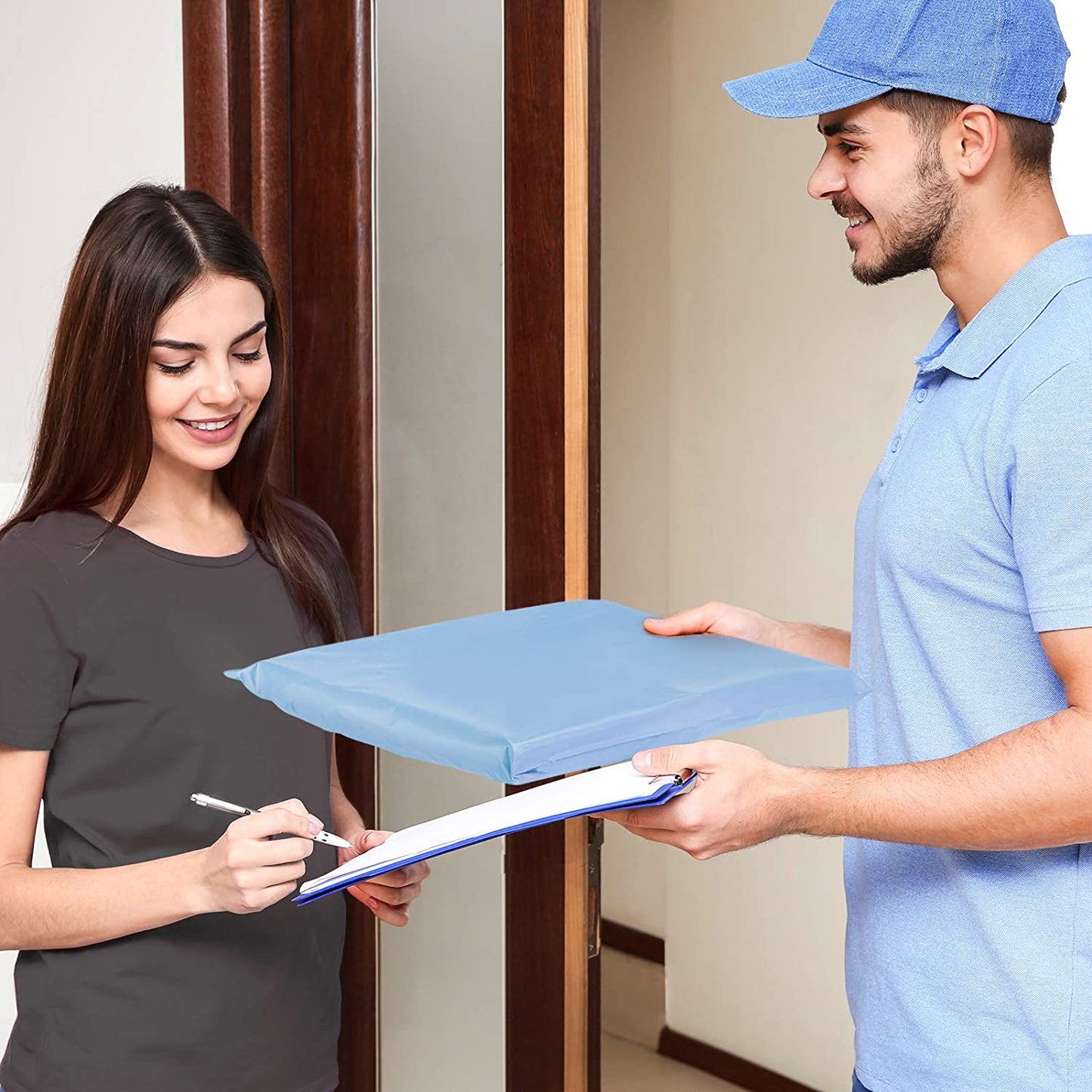 12x15.5 Poly Mailer Envelope Shipping Bags |Haze Blue