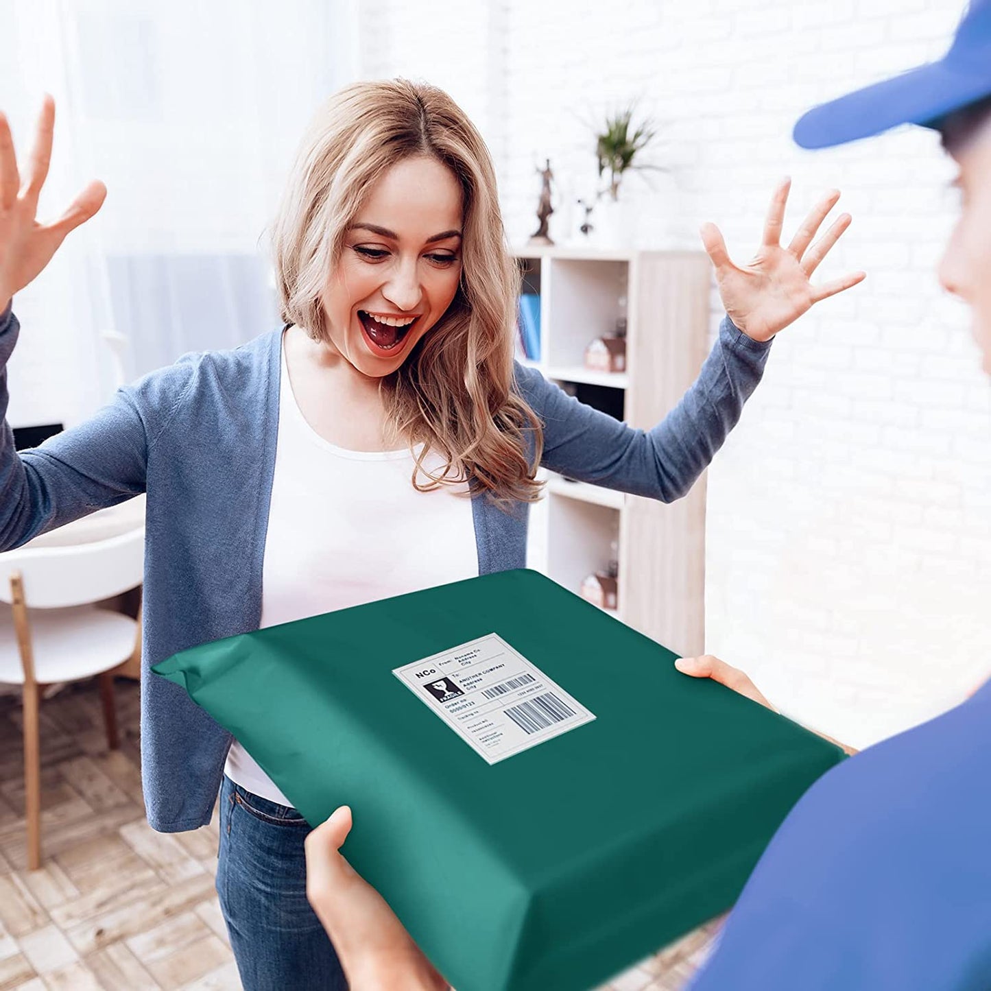 14.5x19 Poly Mailer Envelope Shipping Bags | Forest Green