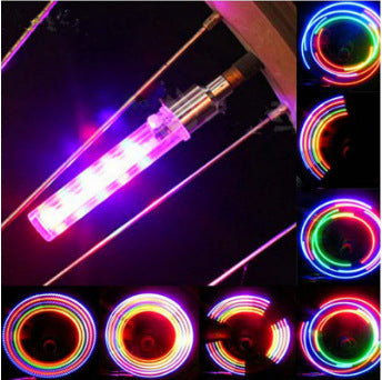 Waterproof Styling Bicycle Decorative Light 5 LEDs Bicycle Tire Valve Tube Lights 7 Function Emergency Warning Light