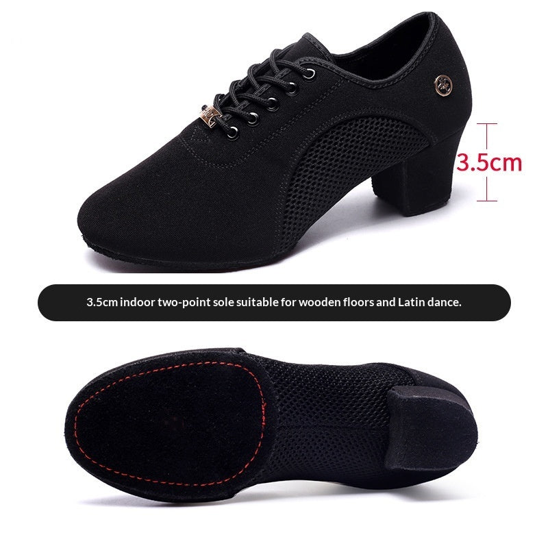 Mesh Oxford Cloth Professional Latin Dance Shoes For Summer