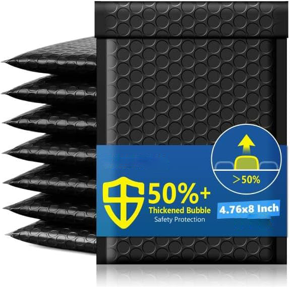 4.76x8 Inch Bubble Mailer | Usable Size 4.76x7"with 1/7" Thickened 800pack