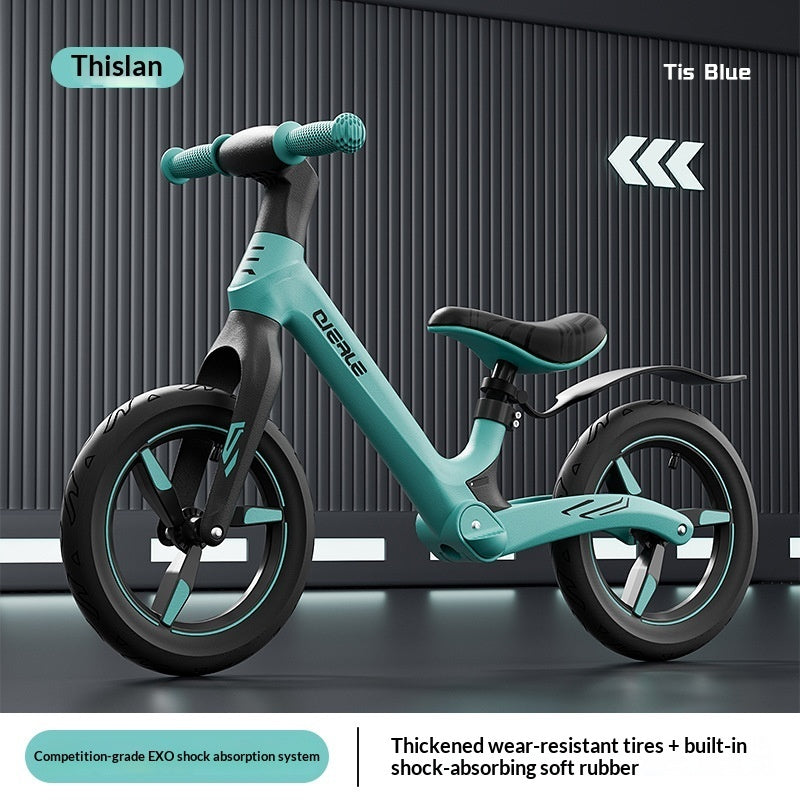 Shock-absorbing Balance Bike For Children No Pedals