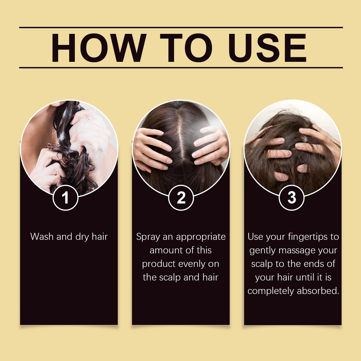 Scalp Nourishing Spray Strengthens Hair And Moisturizes Hair And Scalp Care Plant Extract