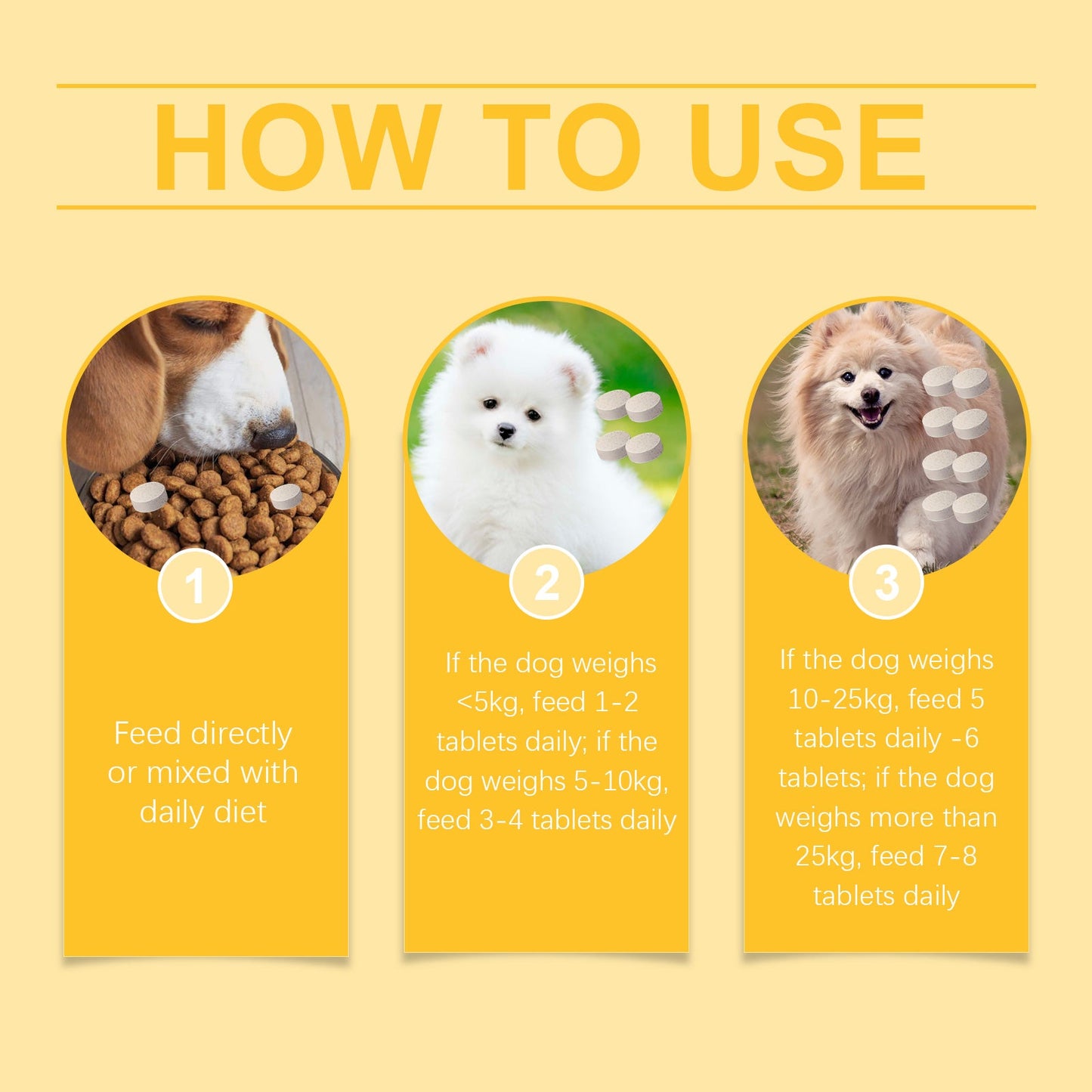 Dog Multi-Dimensional Fish Oil Tablet Pet Dog Hair Care Moisturize Skin Care Pet Health