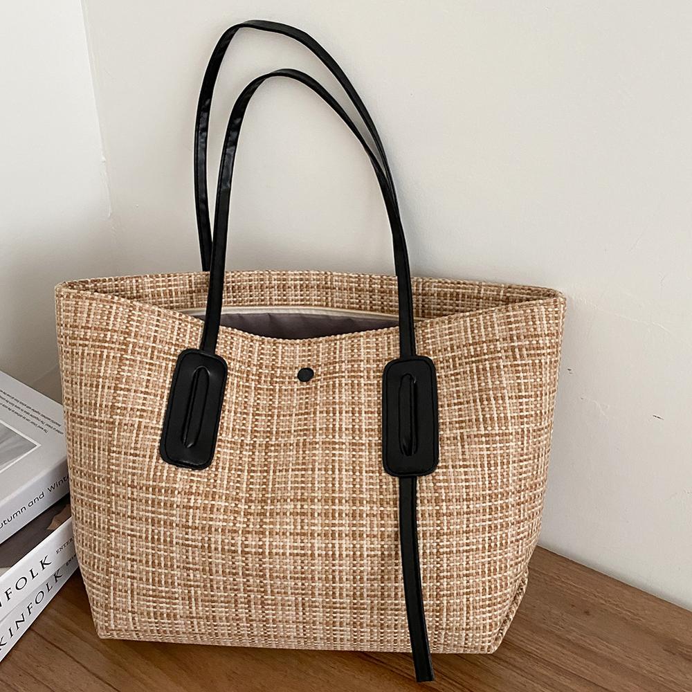 New Women Bag Totes Weave Braided Women's Handbags Luxury Lady Hand Bags Purse Pocket Women Large Capacity Shopping Tote Sac