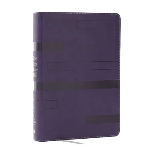 Color Code Study Bible, Revealing God's Truth Color by Color (Nkjv, Purple Leathersoft, Red Letter, Thumb Indexed)
