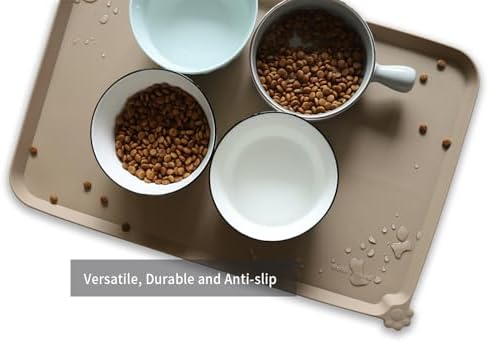 Hoki Found L Silicone Non Slip Pet Dog Cat Bowl Mats