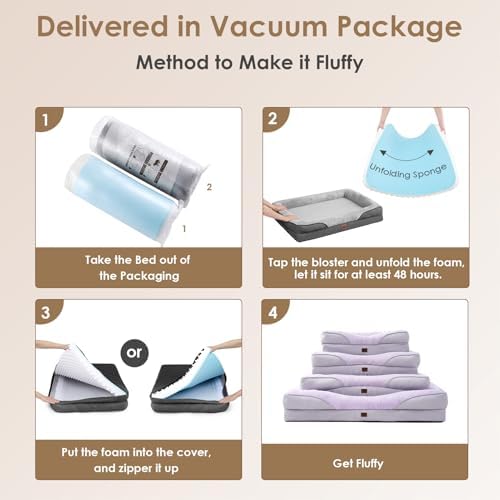 EHEYCIGA Orthopedic XL Dog Bed for Large Dog, Memory Foam Dog Couch
