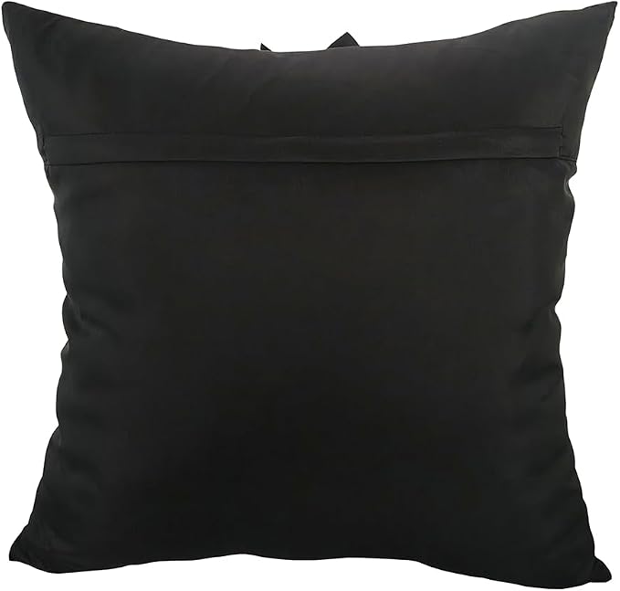 Black Accent 3D Flower Decorative Throw Pillow Covers