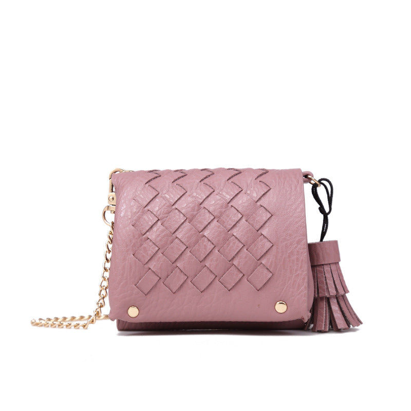 Korean woven mini coin purse