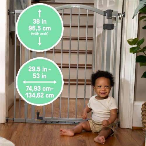 Summer Infant Extra Tall & Wide Safety Pet and Baby Gate, 29.5"-53" Wide