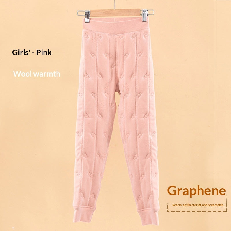 Winter Thickened Warm Keeping Pants For Children