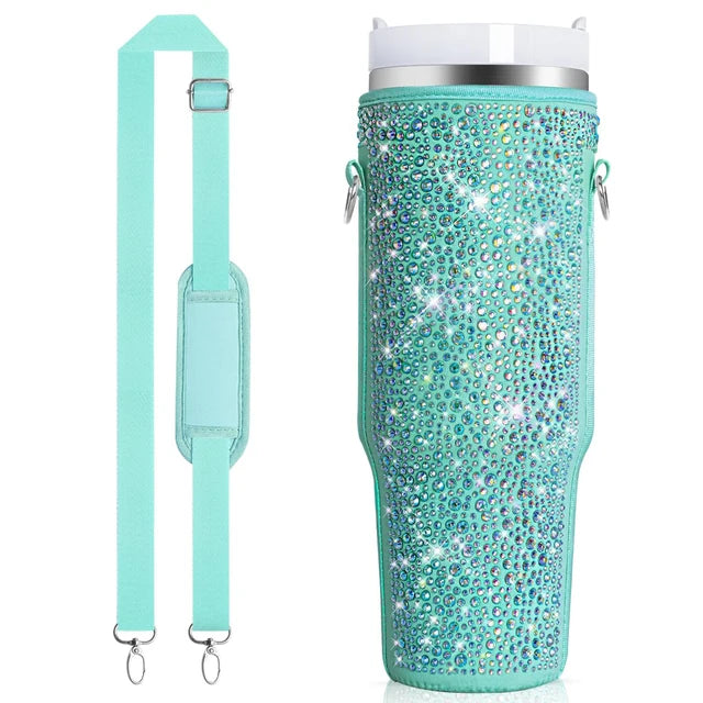 Diamond Mug Sleeves For Portable Water Kettle Carrier Holder Bag With Straps Outdoor Drinkware Accessory