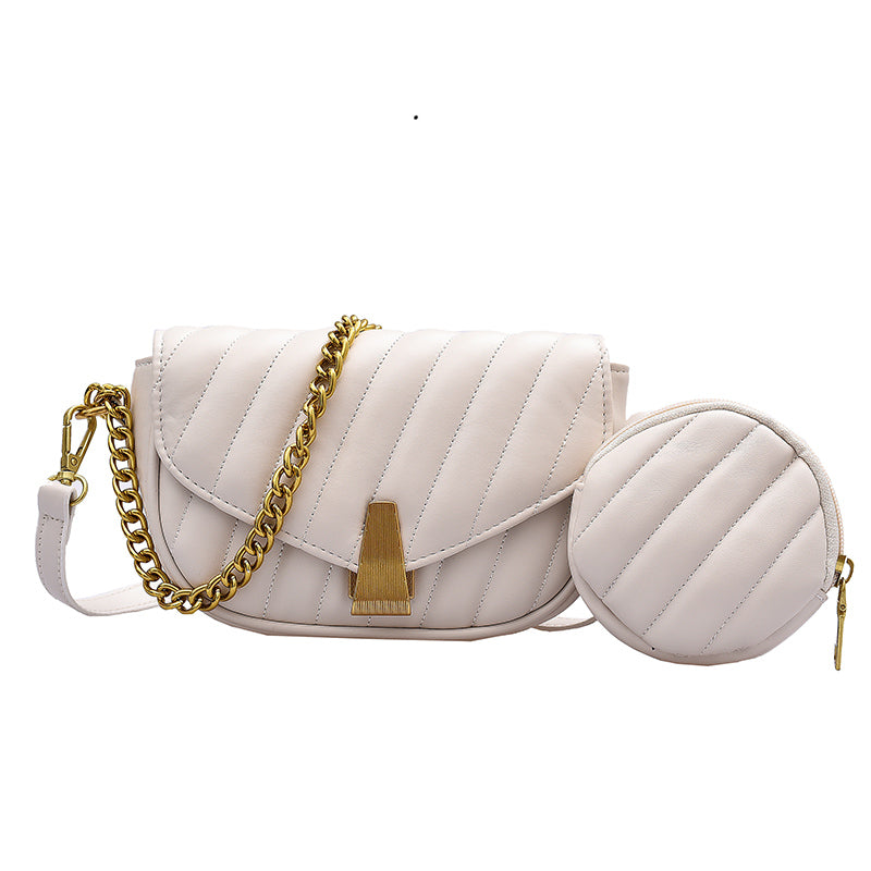 Luxury Handbag Women Bags Designer Leather Flap Messenger Bag Solid Color Crossbody Shoulder Purse Retro Small Armpit Clutches
