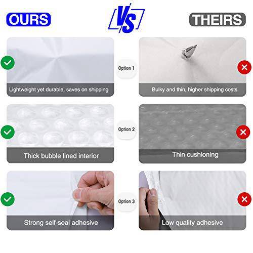 6x10 Bubble Mailer #0 | Usable Size 6x9" | White