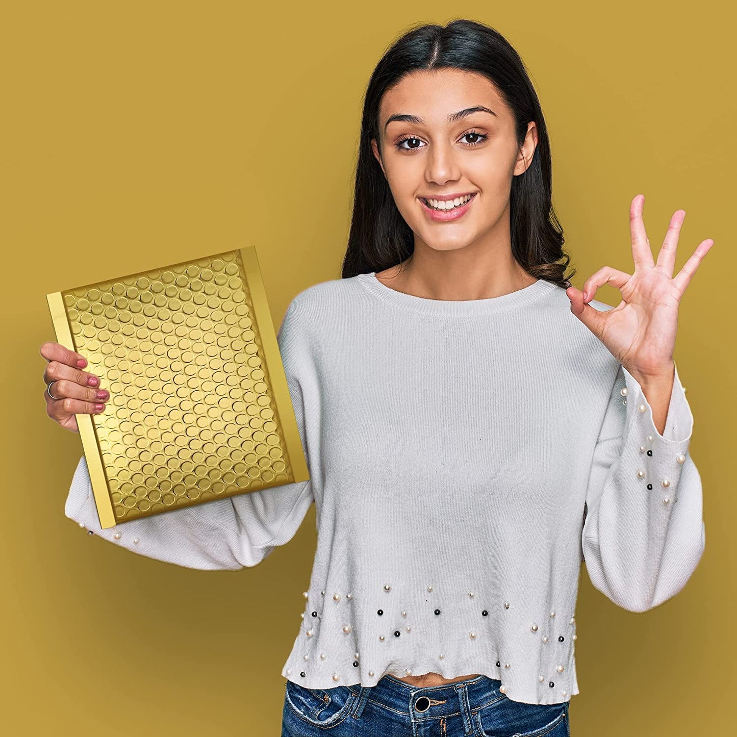 6x10 Bubble Mailer #0 | Usable Size 6x9" | Gold