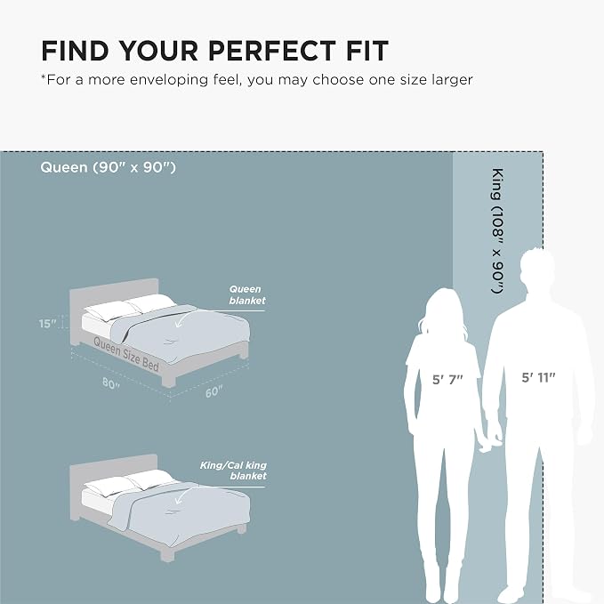 Bedsure GentleSoft Fleece Bed Blankets Queen Size Light Blue
