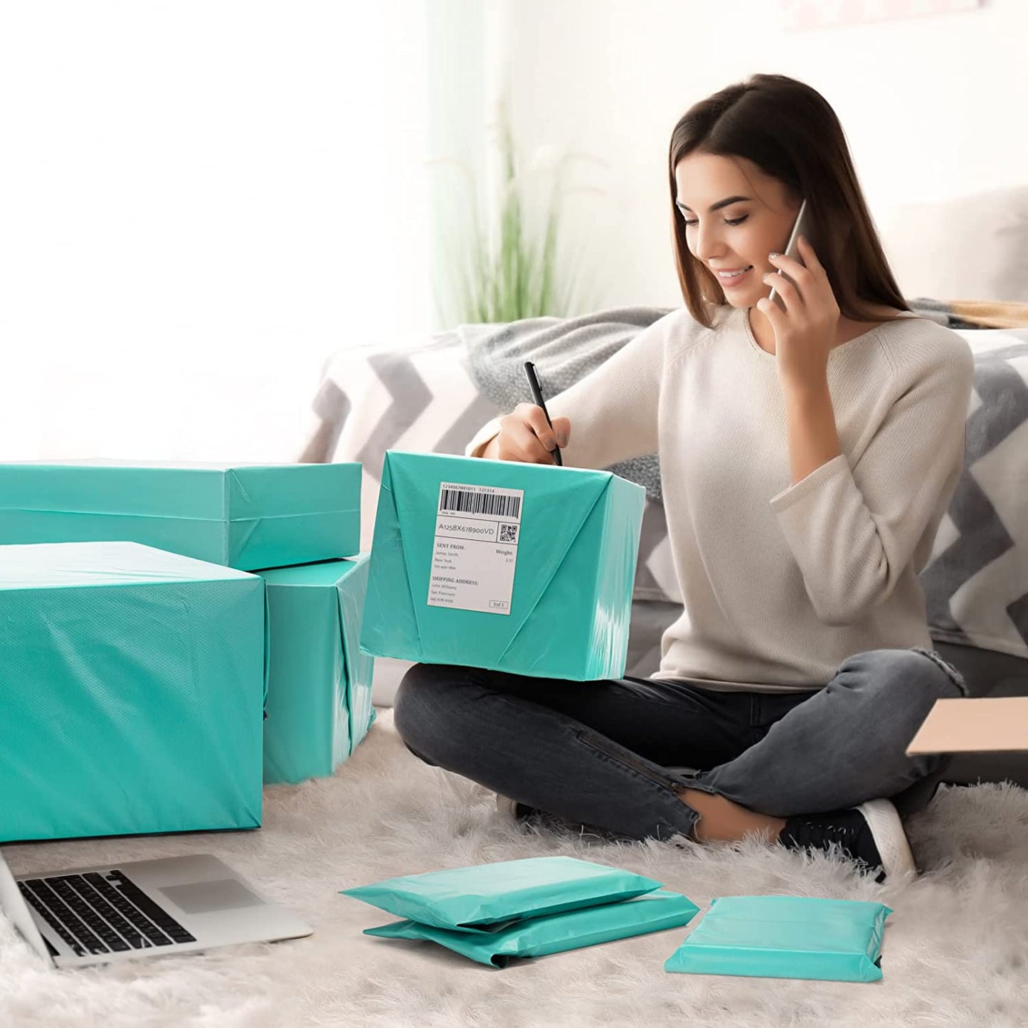 6x9 Poly Mailer Envelope Shipping Bags | Teal