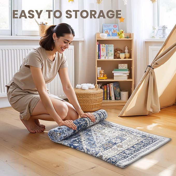 2x10 Runner Rug Non Slip, Washable Hallway Runner Rug, Laundry Room, Soft