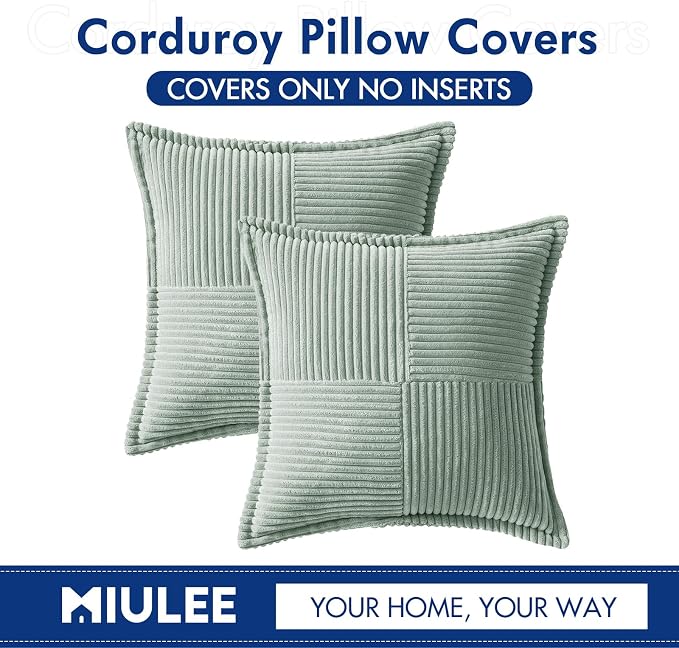 MIULEE Decorative Throw Pillow Covers