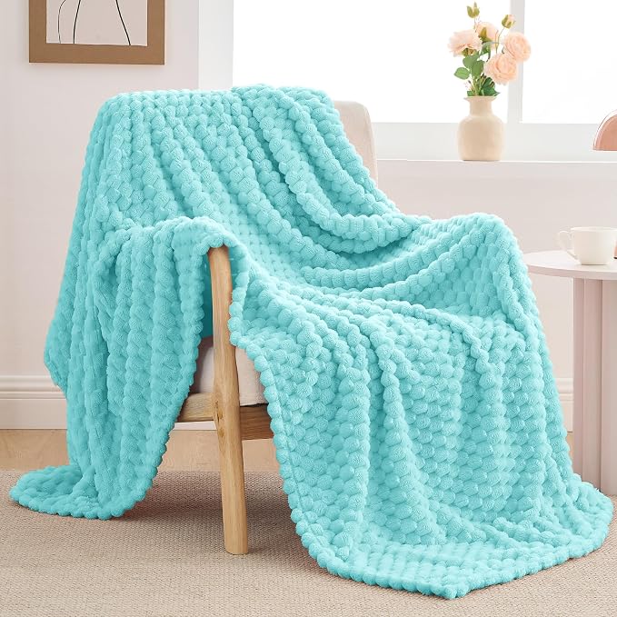 BEDELITE Aqua Throw Blanket for Couch, Soft Cozy Gifts for Women, 50 * 60 | 3D