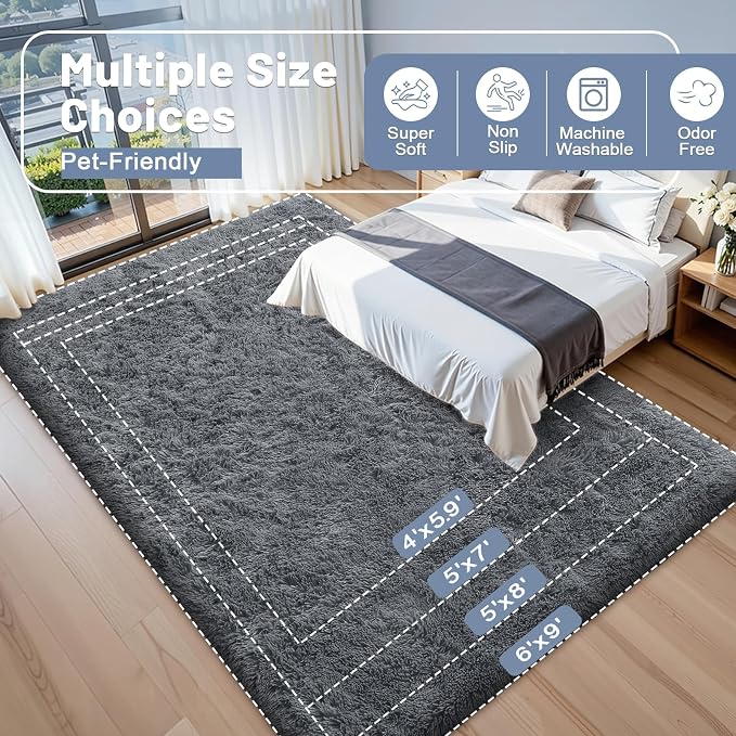 OLANLY 10x14 Machine Washable Large Area Rugs