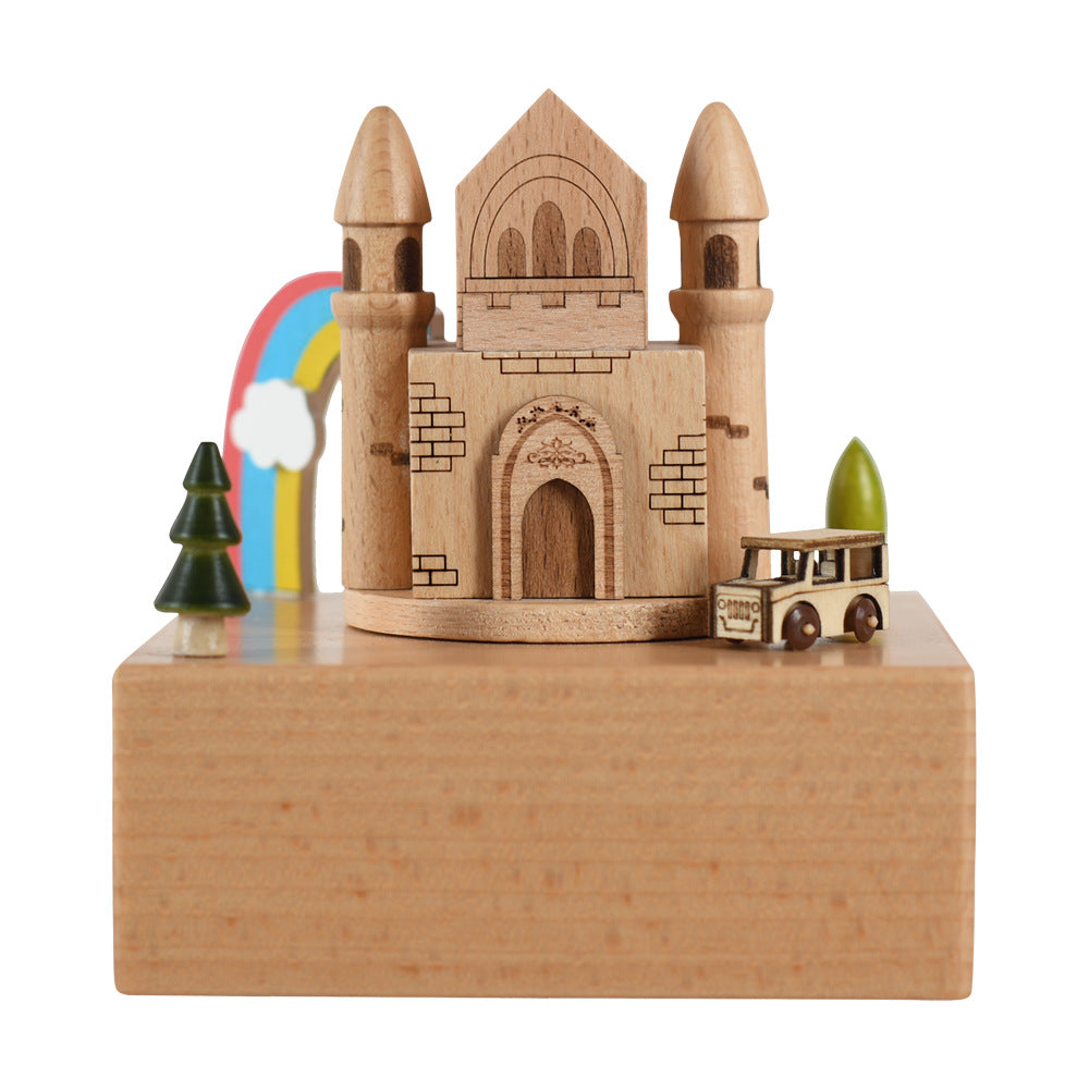 Creative wooden music box children's day crafts