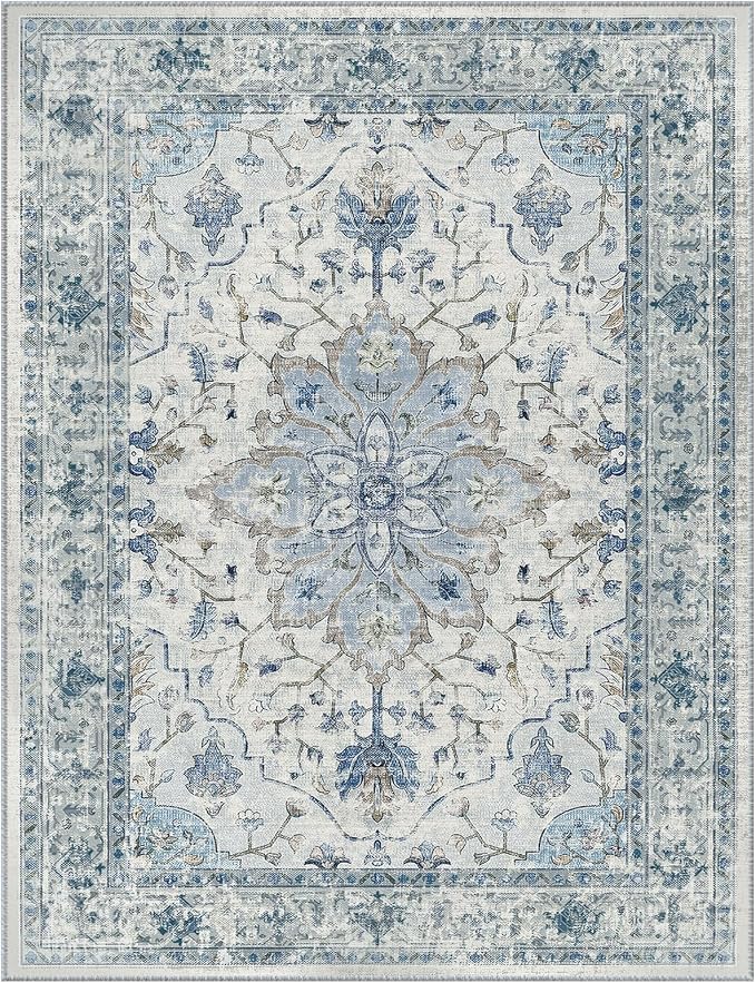 RELEANY Washable Area Rug, Runner 3'x20', Water Repellent, Pet Friendly