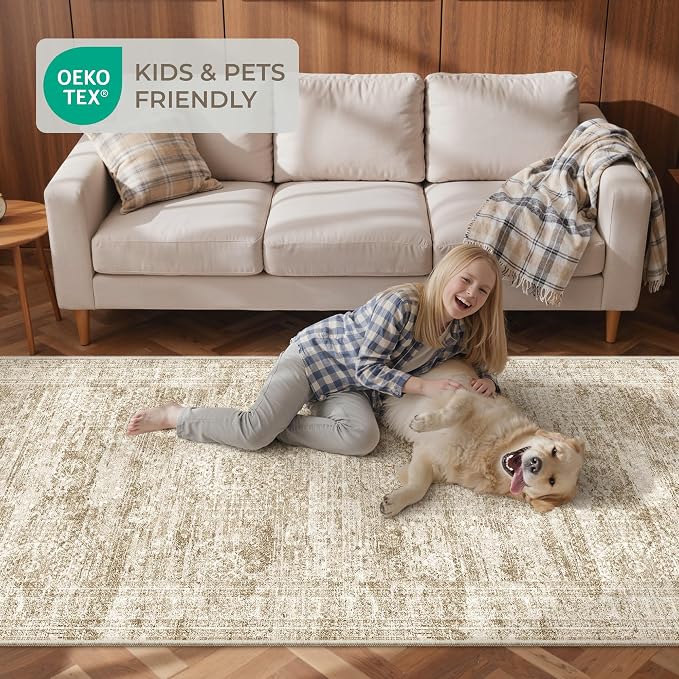 3x10 Runner Rug Non Slip, Washable Hallway Runner Rug, Laundry Room, Soft