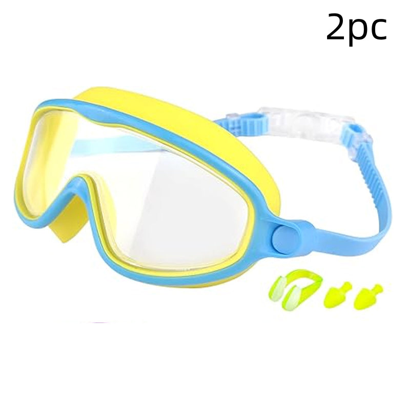 Children's Swimming Goggles HD Waterproof Anti-fog Large Frame Swimming Goggles