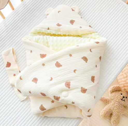 Autumn And Winter Thickened Baby Cotton Wrinkled Beanie Velvet Quilt