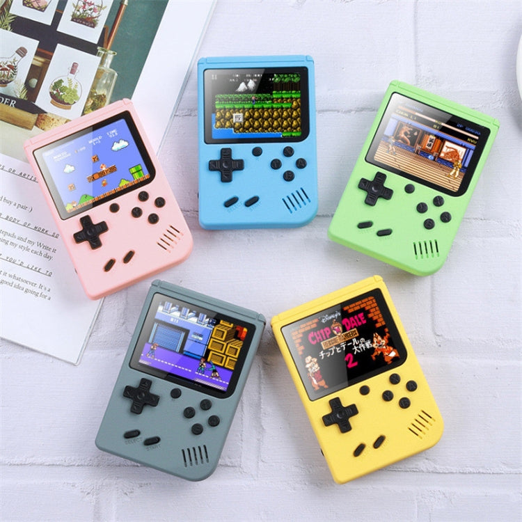 MK800 3.0 inch Macaron Mini Retro Classic Handheld Game Console for Kids Built-in 800 Games, Support AV Output (Pink)