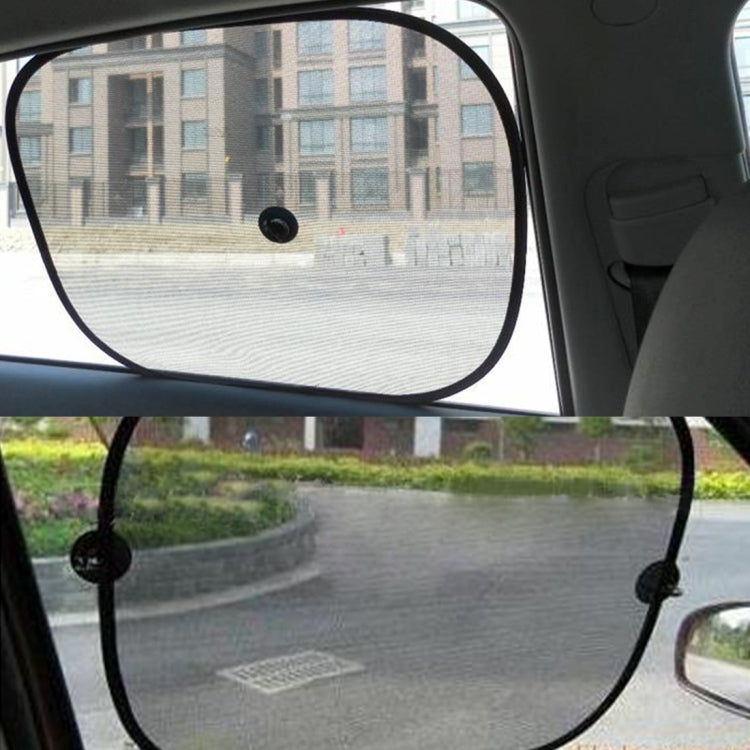 2 PCS Car Window Foldable Shade for Side Blocks UV Rays with Suction Cups, 43.5x36cm