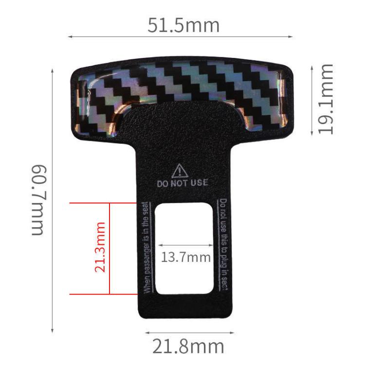 2 in 1 Car Carbon Fibre Safety Seat Belt Buckle Clip, Seat Belt Buckle Clip