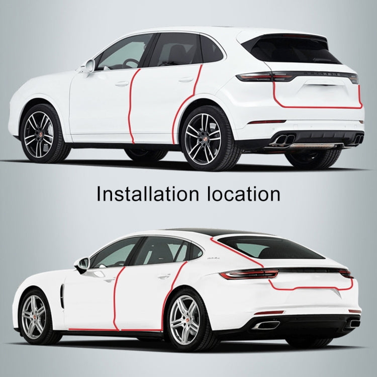 Car Door Anti-collision Strip Protection Guards Trims Stickers Tape, Length : 3cmx10m, Length : 10M