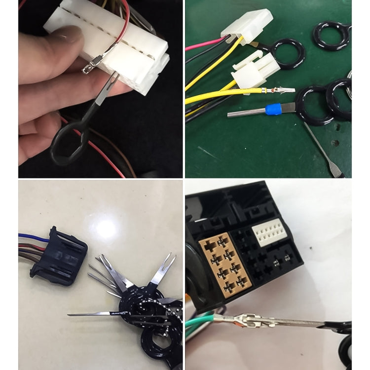 3 PCS Auto Car Rubberized Plug Circuit Board Wire Harness Terminal Extraction Pick Connector Crimp Pin Back Needle Remove Tool, 3 PCS (Rubberized)