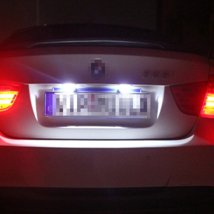 2 PCS 2W 120 LM Car License Plate Light with 24 SMD-3528 Lamps for Audi,Volkswagen, DC 12V, For Audi,Volkswagen