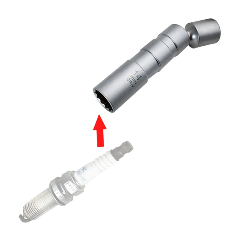 ZK-009 Car 14mm Universal Spark Plug Removal Sleeve Tool for Nissan / BMW / Volkswagen / Mercedes-Benz / Audi, 14mm