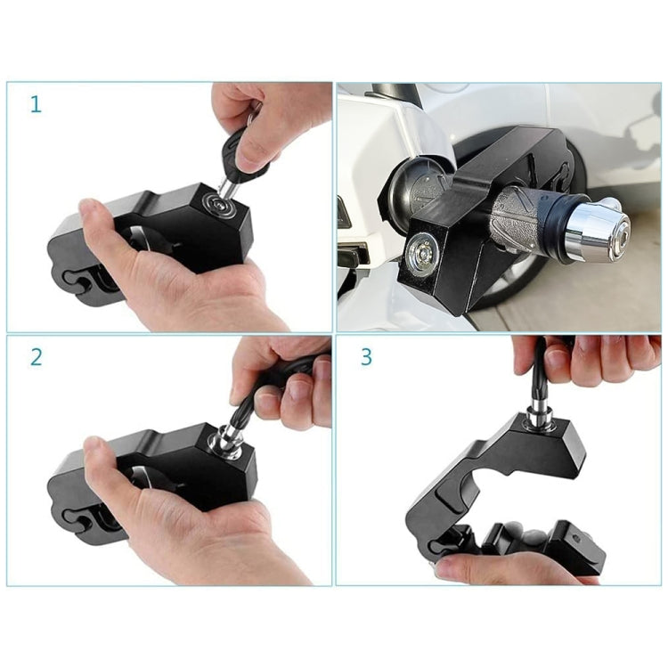 Motorcycle Aluminum Alloy Throttle Handle Lock, Throttle Handle Lock (Black), Throttle Handle Lock (Blue), Throttle Handle Lock (Red)