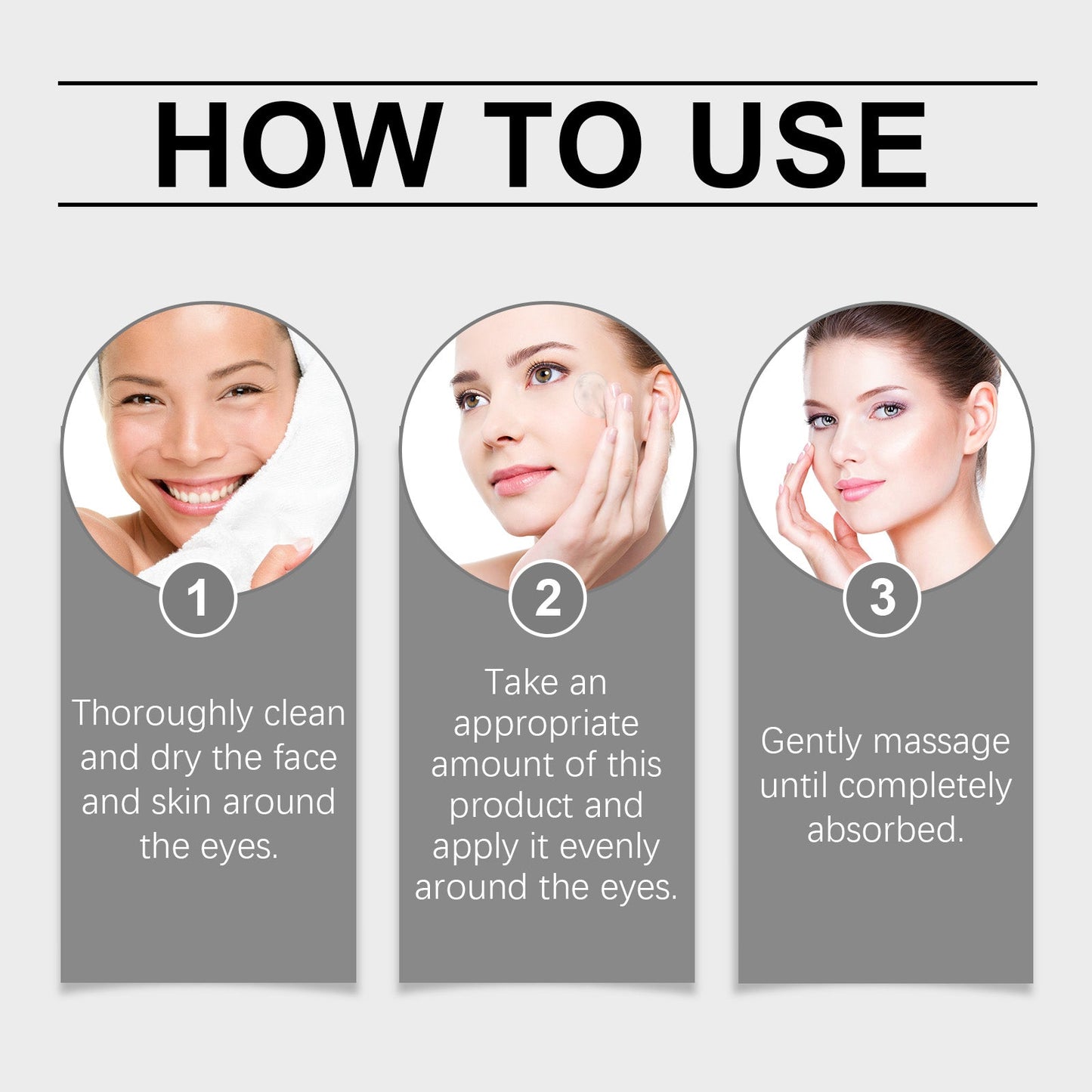 Eye Essence Moisturizes And Tightenes The Skin Around The Eyes, Lightening The Fine Lines And Bags Under The Eyes