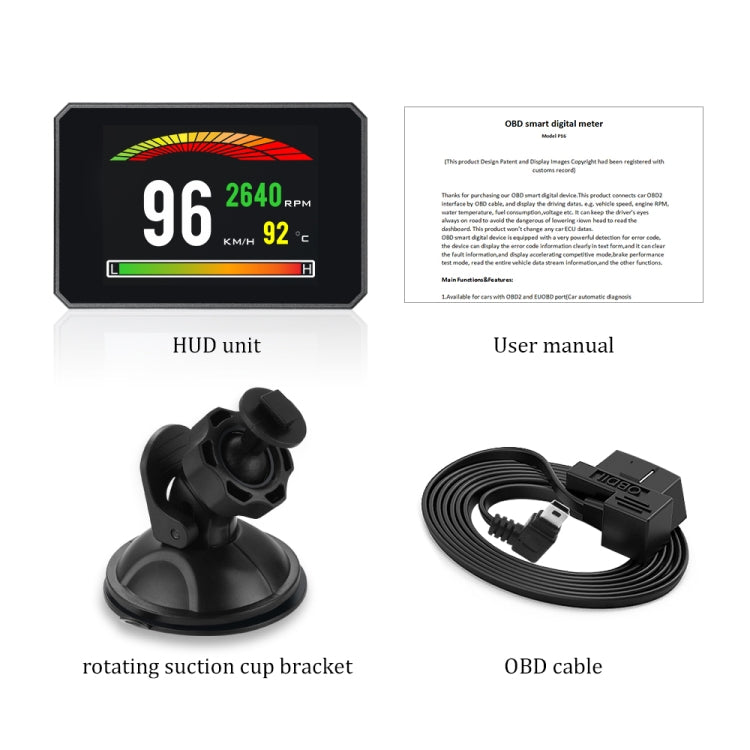 P16 Car HUD Head-up Display OBD2 Fault Code Elimination, P16