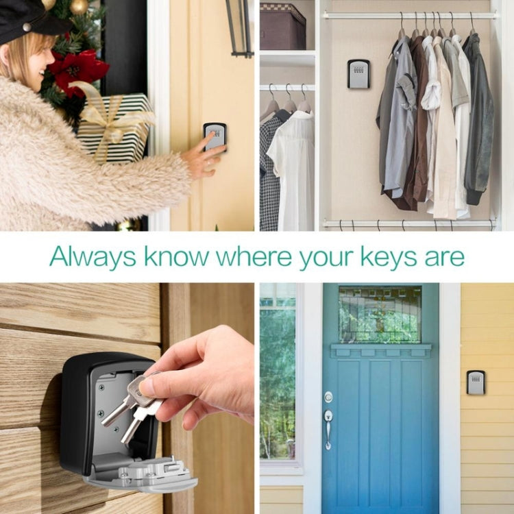 G9 4-digit Password Aluminum Alloy Key Storage Box(Orange)
