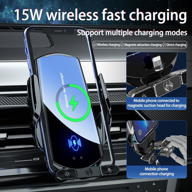Q88 Infrared lnduction Wireless Fast Charging Air Outlet Car Holder