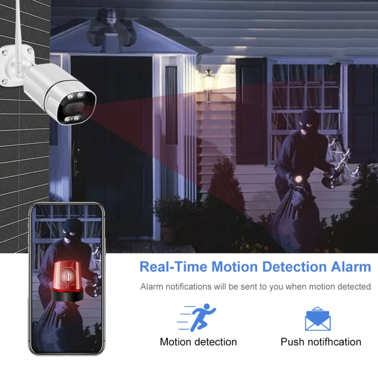 Q39 Motion Tracking Night Vision Smart Camera Supports Voice Intercom, Plug Type:US Plug(White)
